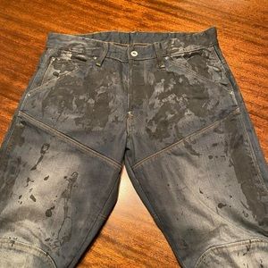 G Star Raw 5620 3D Tapered Slim-fit Distressed Denim Jeans - Size 32 x 32
